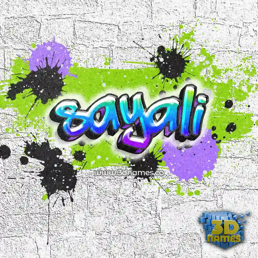 sayali in Graffiti Grunge style - 3D name wallpaper