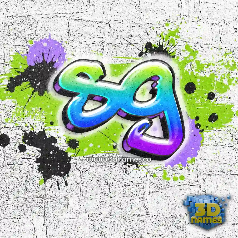 sg in Graffiti Grunge style - 3D name wallpaper