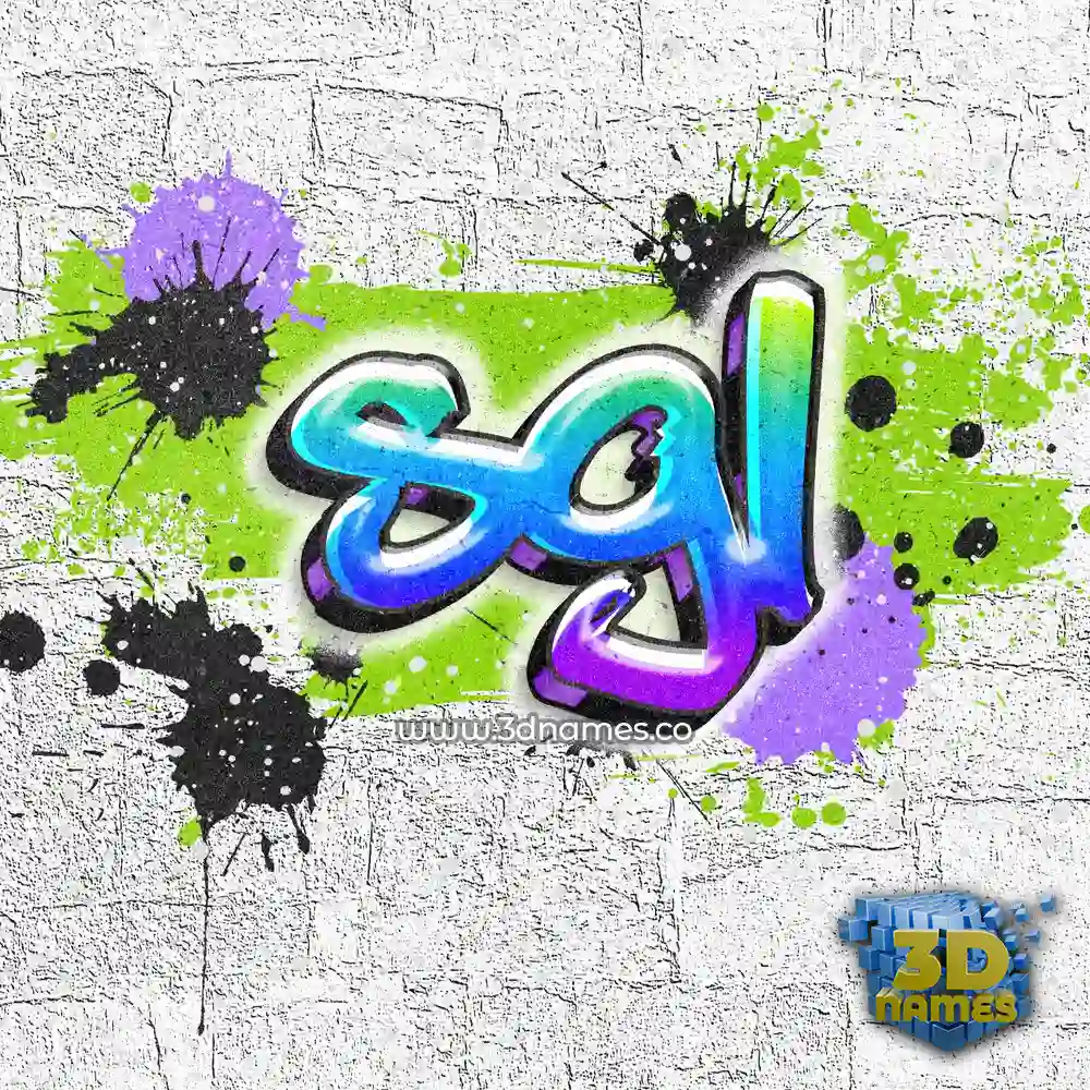 sgl in Graffiti Grunge style - 3D name wallpaper