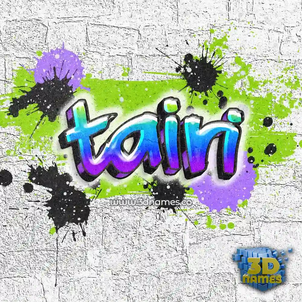 tairi in Graffiti Grunge style - 3D name wallpaper
