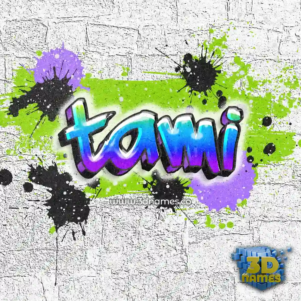 tami in Graffiti Grunge style - 3D name wallpaper