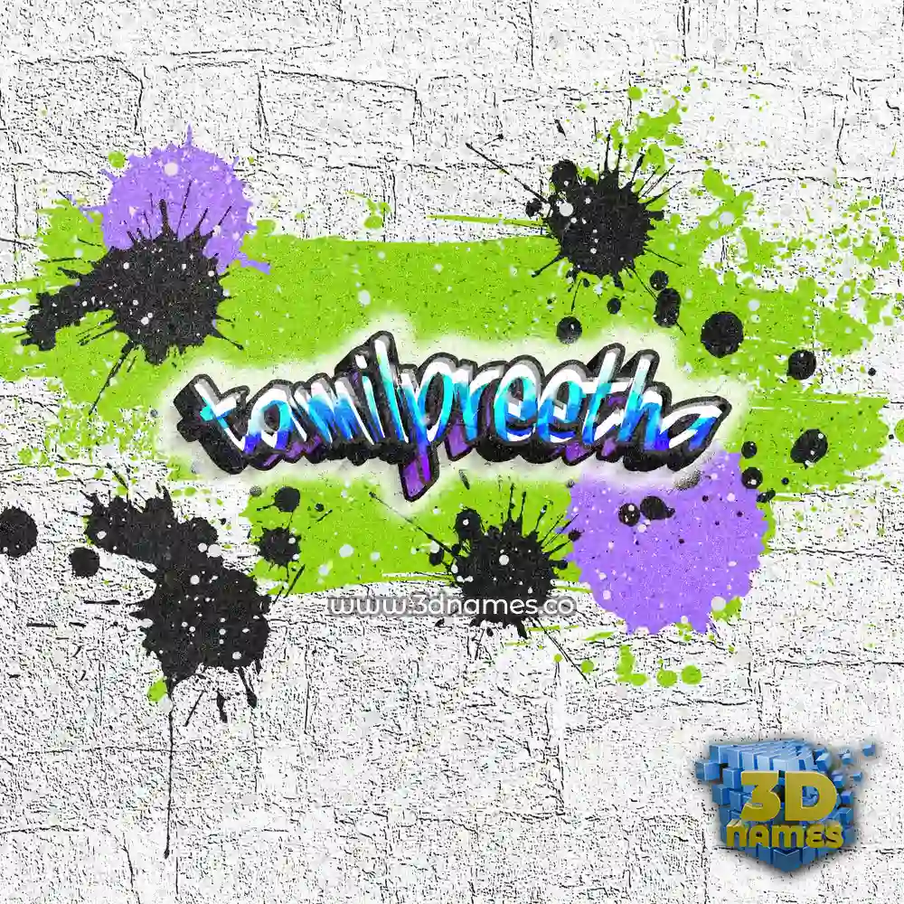 tamilpreetha in Graffiti Grunge style - 3D name wallpaper