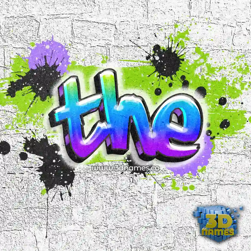 the in Graffiti Grunge style - 3D name wallpaper