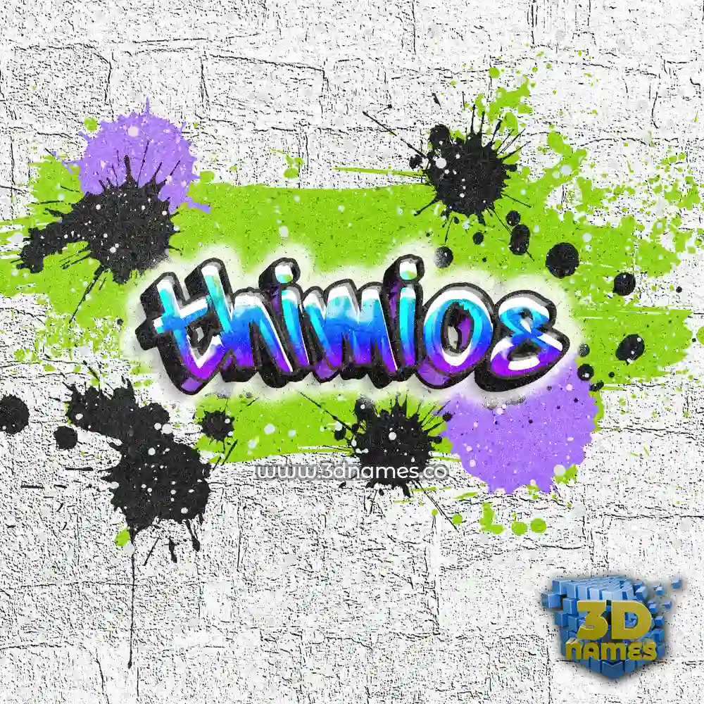 thimios in Graffiti Grunge style - 3D name wallpaper