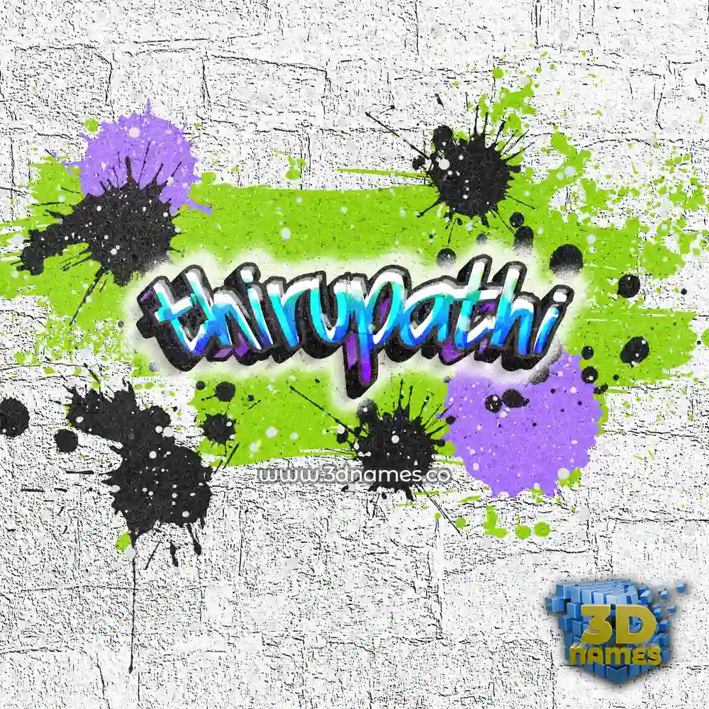 thirupathi in Graffiti Grunge style - 3D name wallpaper