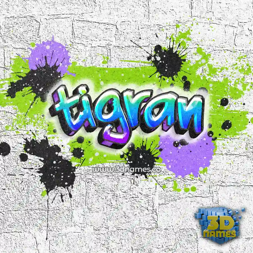 tigran in Graffiti Grunge style - 3D name wallpaper