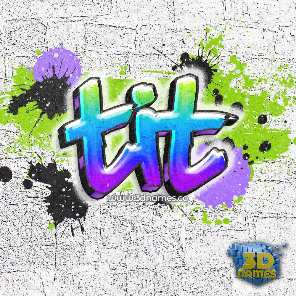 tit in Graffiti Grunge style - 3D name wallpaper