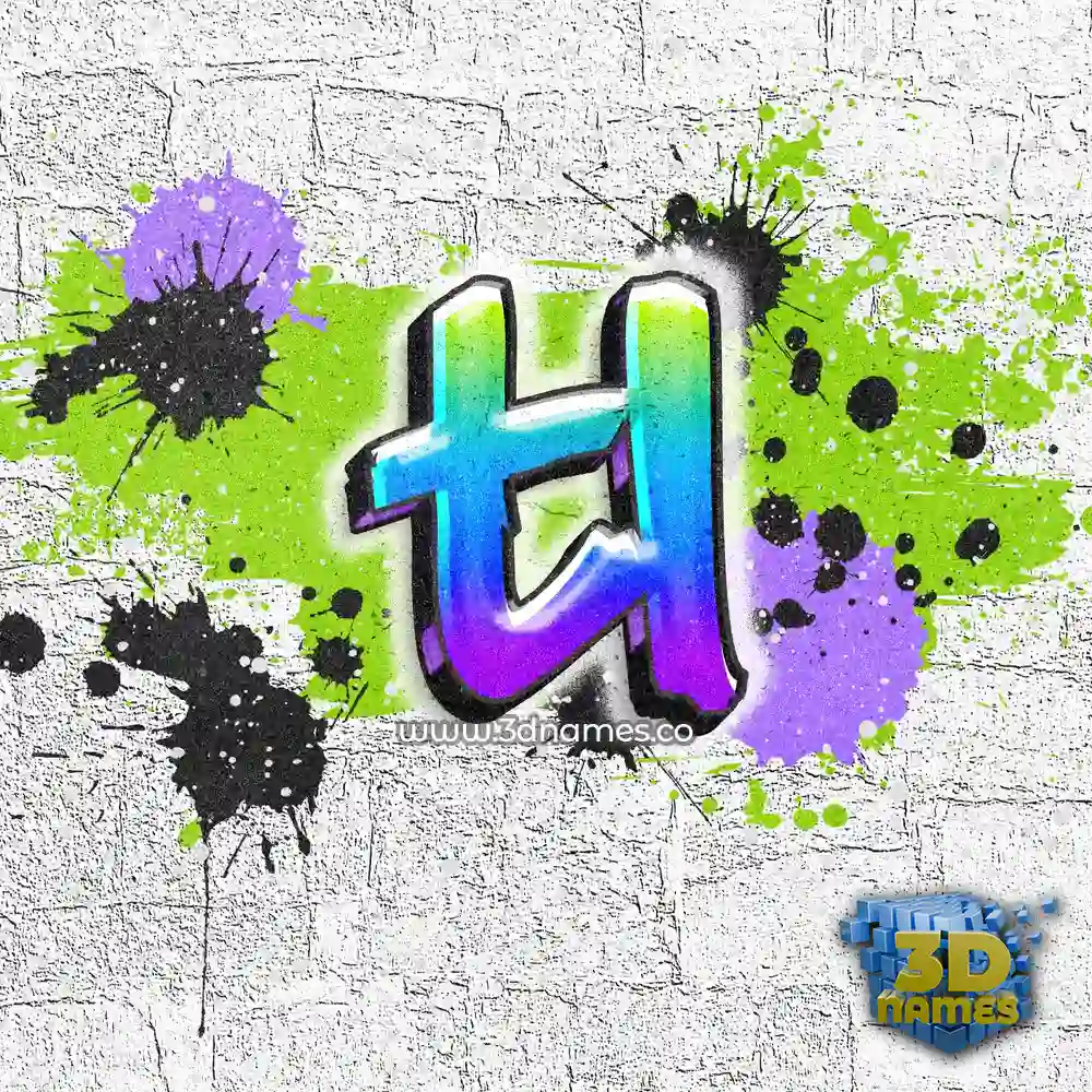 tl in Graffiti Grunge style - 3D name wallpaper
