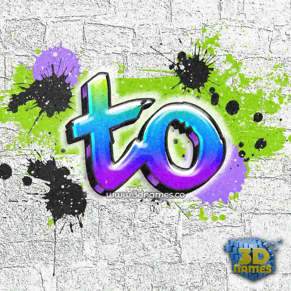 to in Graffiti Grunge style - 3D name wallpaper