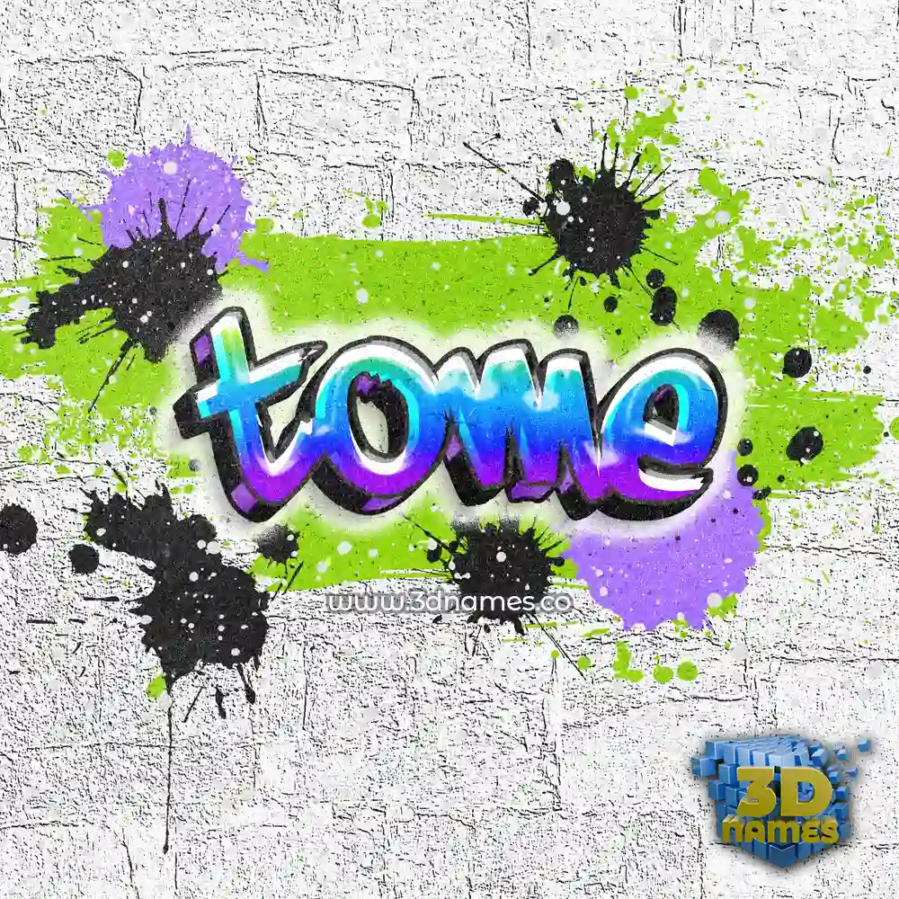 tome in Graffiti Grunge style - 3D name wallpaper