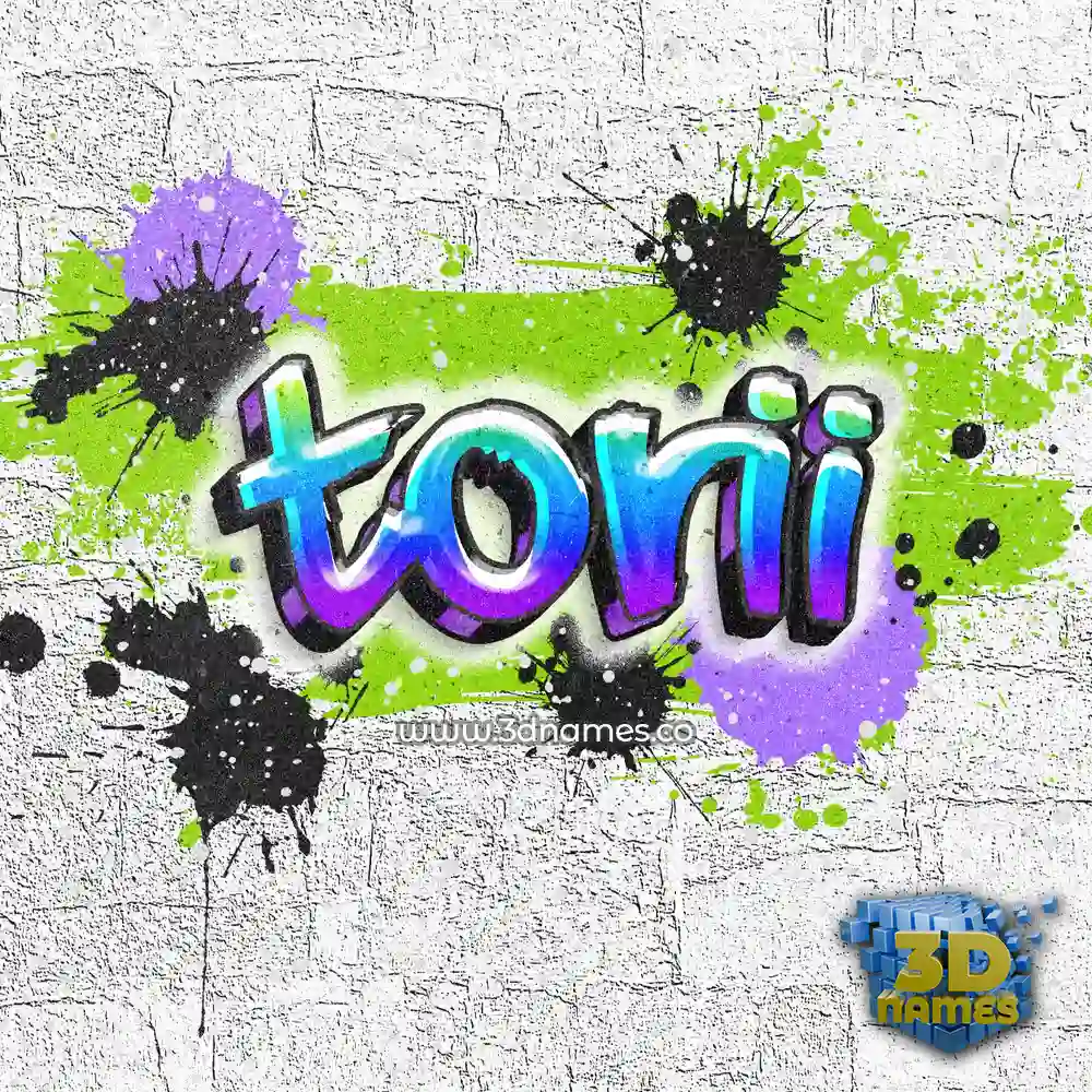 torii in Graffiti Grunge style - 3D name wallpaper
