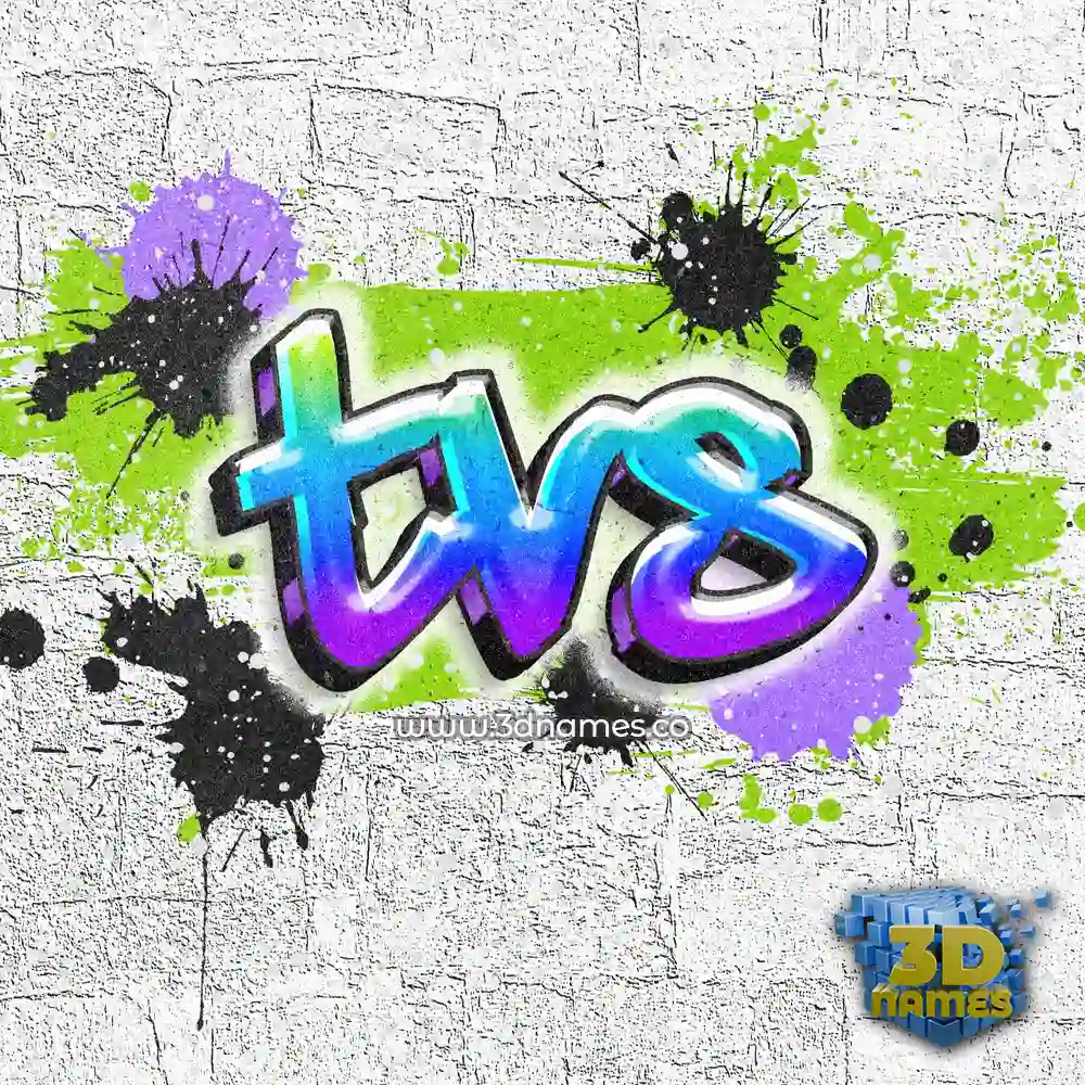 tvs in Graffiti Grunge style - 3D name wallpaper