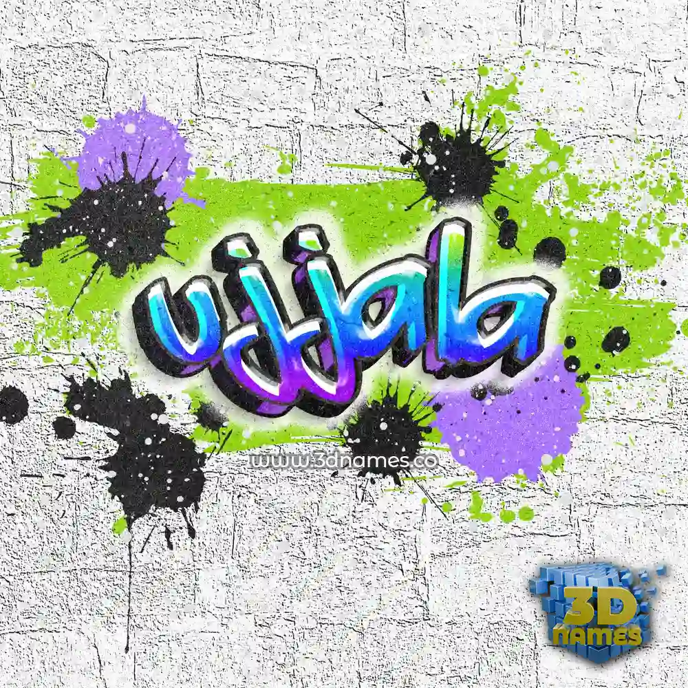 ujjala in Graffiti Grunge style - 3D name wallpaper