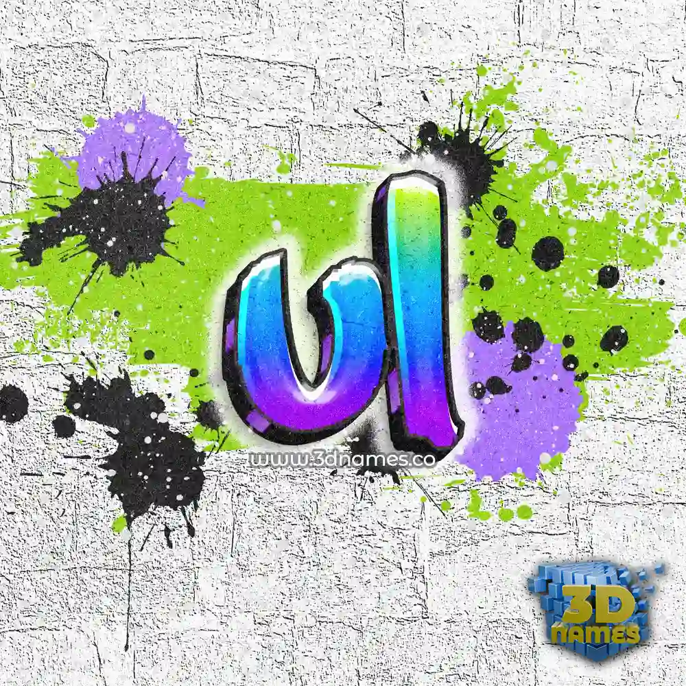 ul in Graffiti Grunge style - 3D name wallpaper