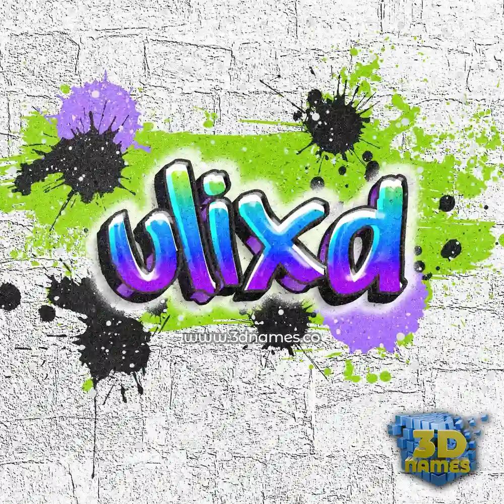ulixd in Graffiti Grunge style - 3D name wallpaper