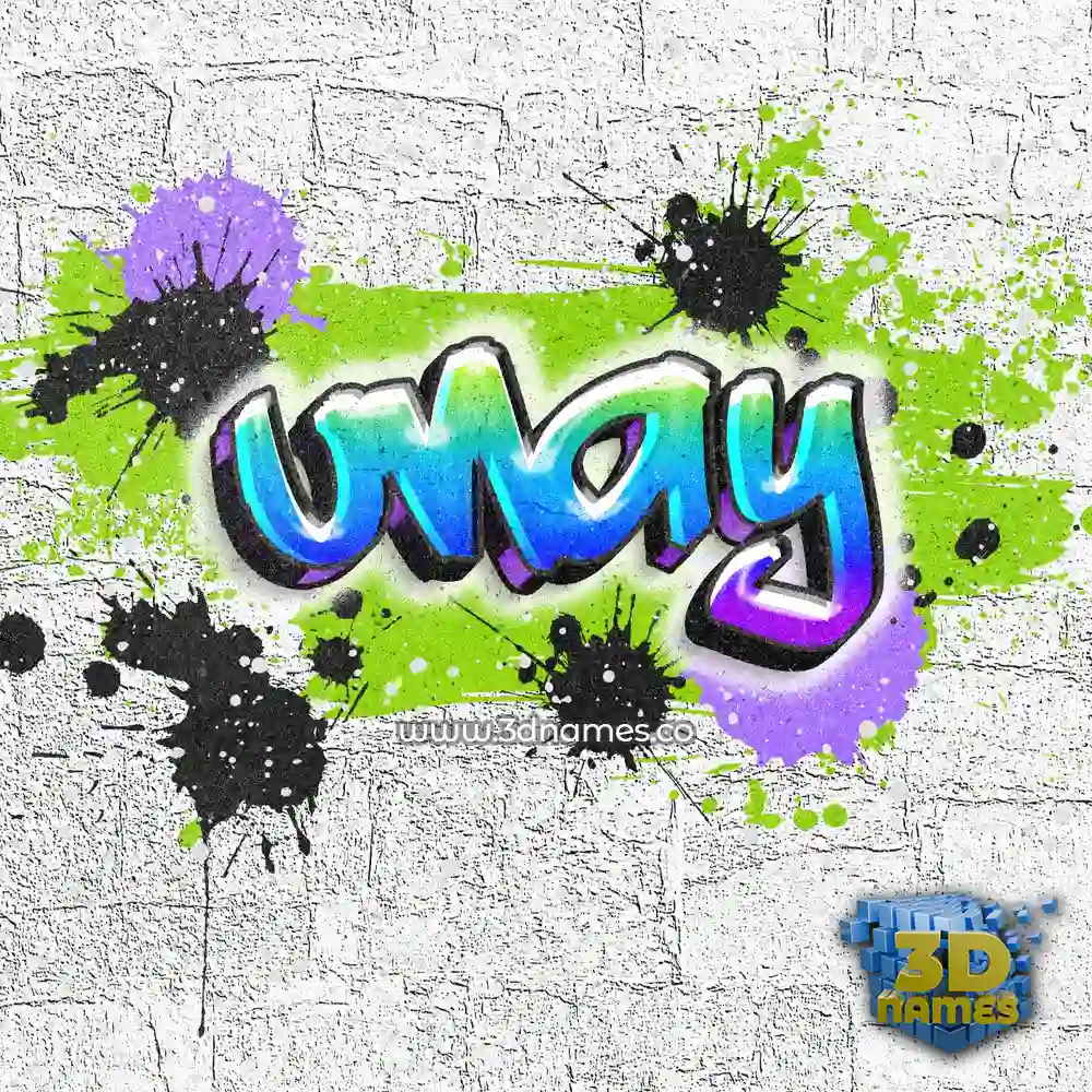 unay in Graffiti Grunge style - 3D name wallpaper