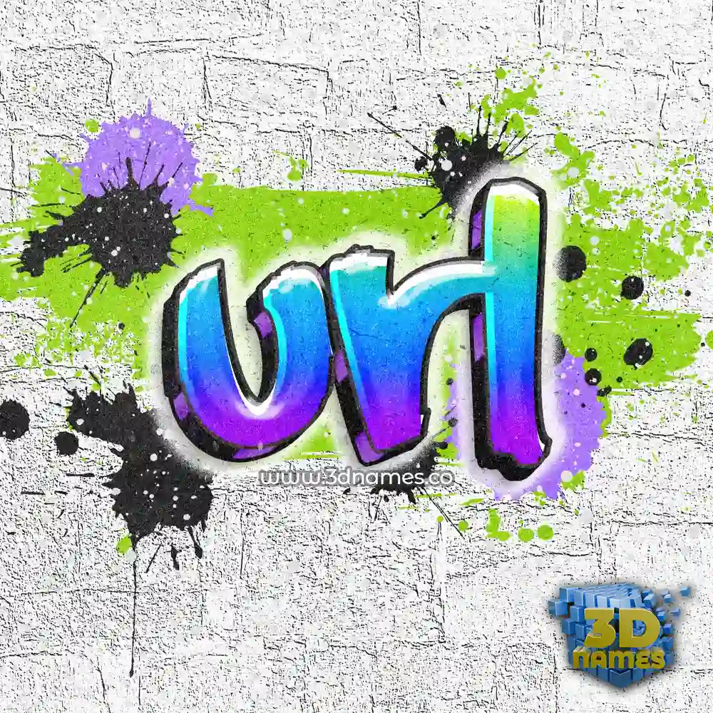 url in Graffiti Grunge style - 3D name wallpaper