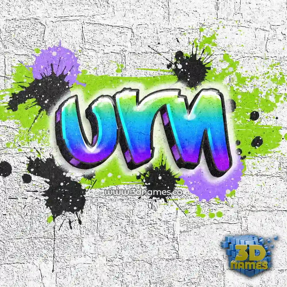 urn in Graffiti Grunge style - 3D name wallpaper
