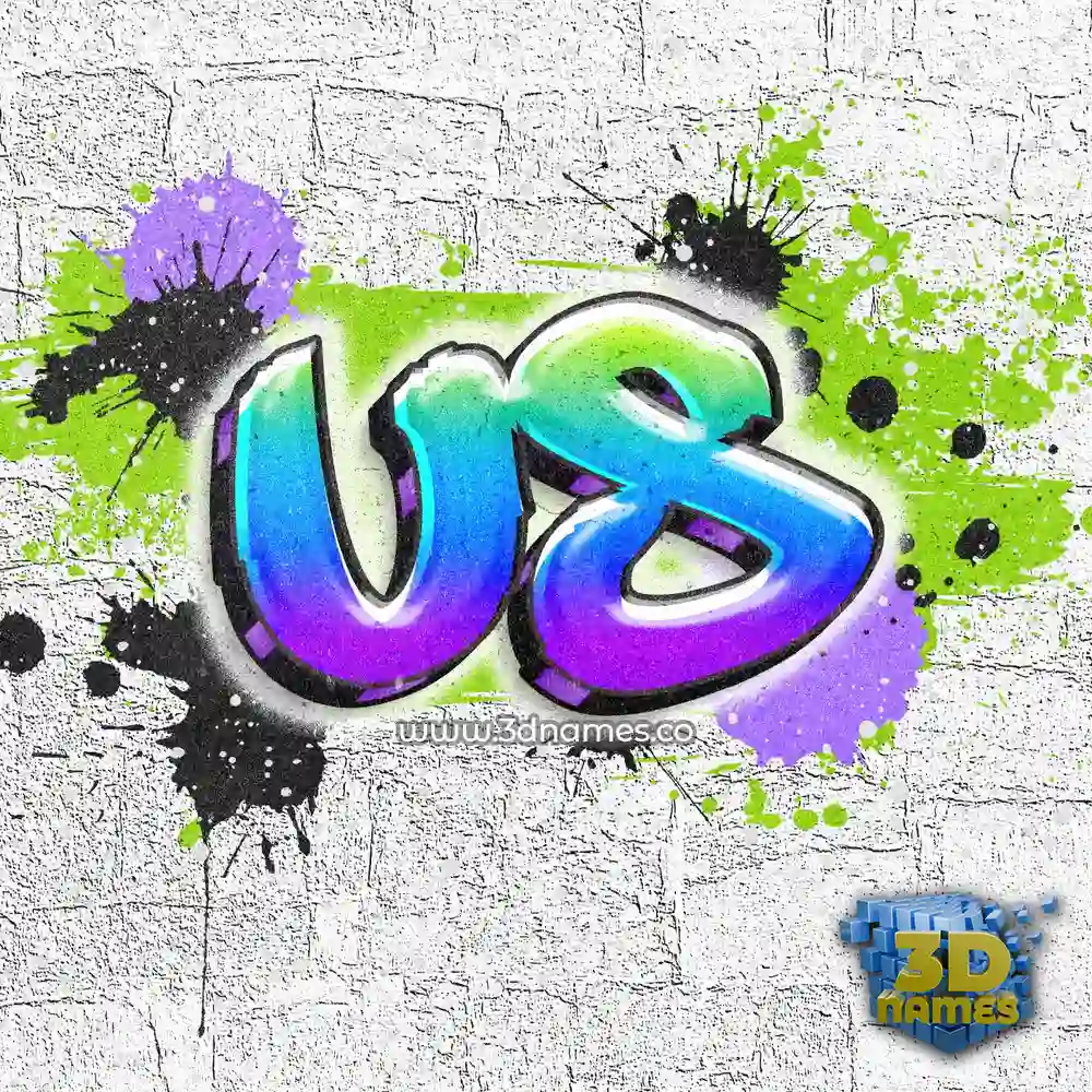 us in Graffiti Grunge style - 3D name wallpaper