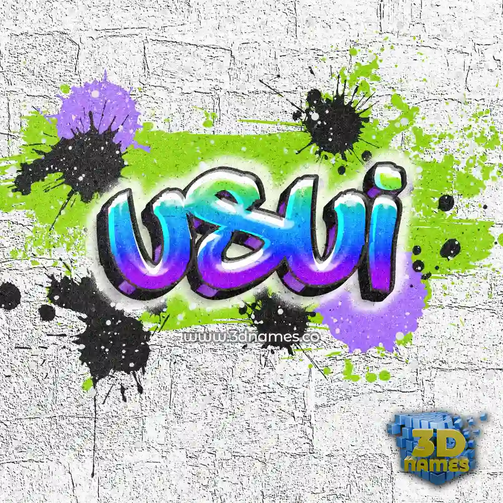 usui in Graffiti Grunge style - 3D name wallpaper