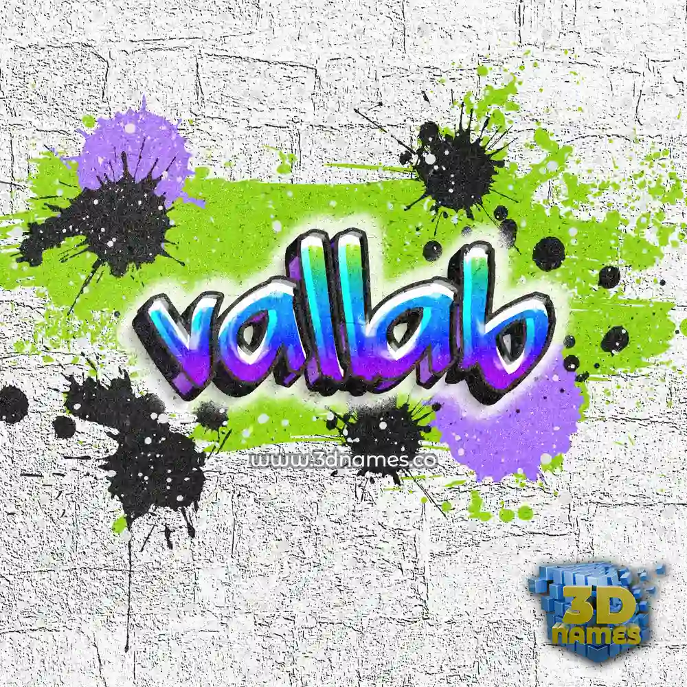 vallab in Graffiti Grunge style - 3D name wallpaper