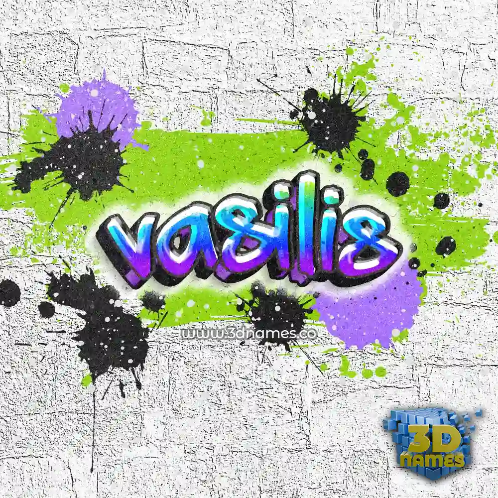 vasilis in Graffiti Grunge style - 3D name wallpaper