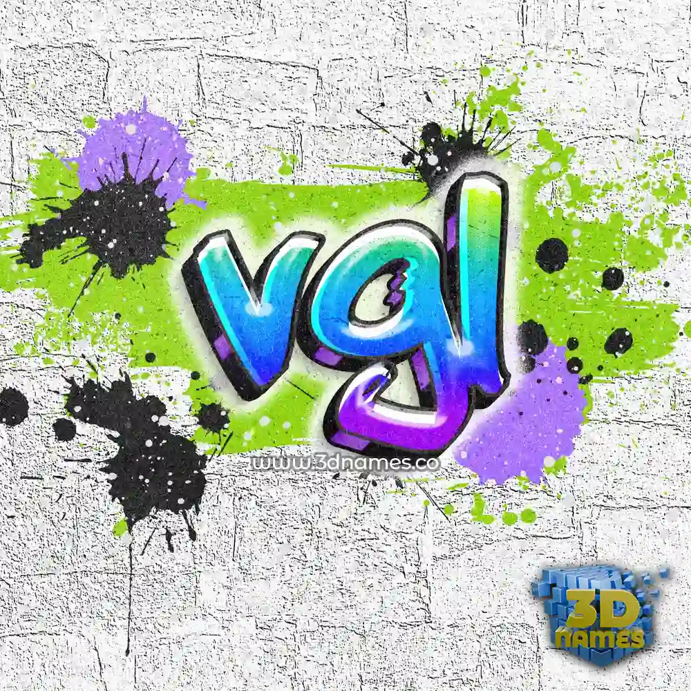 vgl in Graffiti Grunge style - 3D name wallpaper