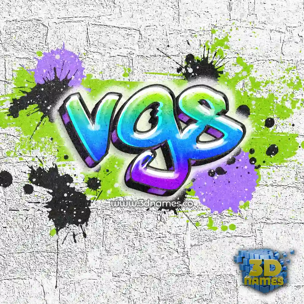 vgs in Graffiti Grunge style - 3D name wallpaper