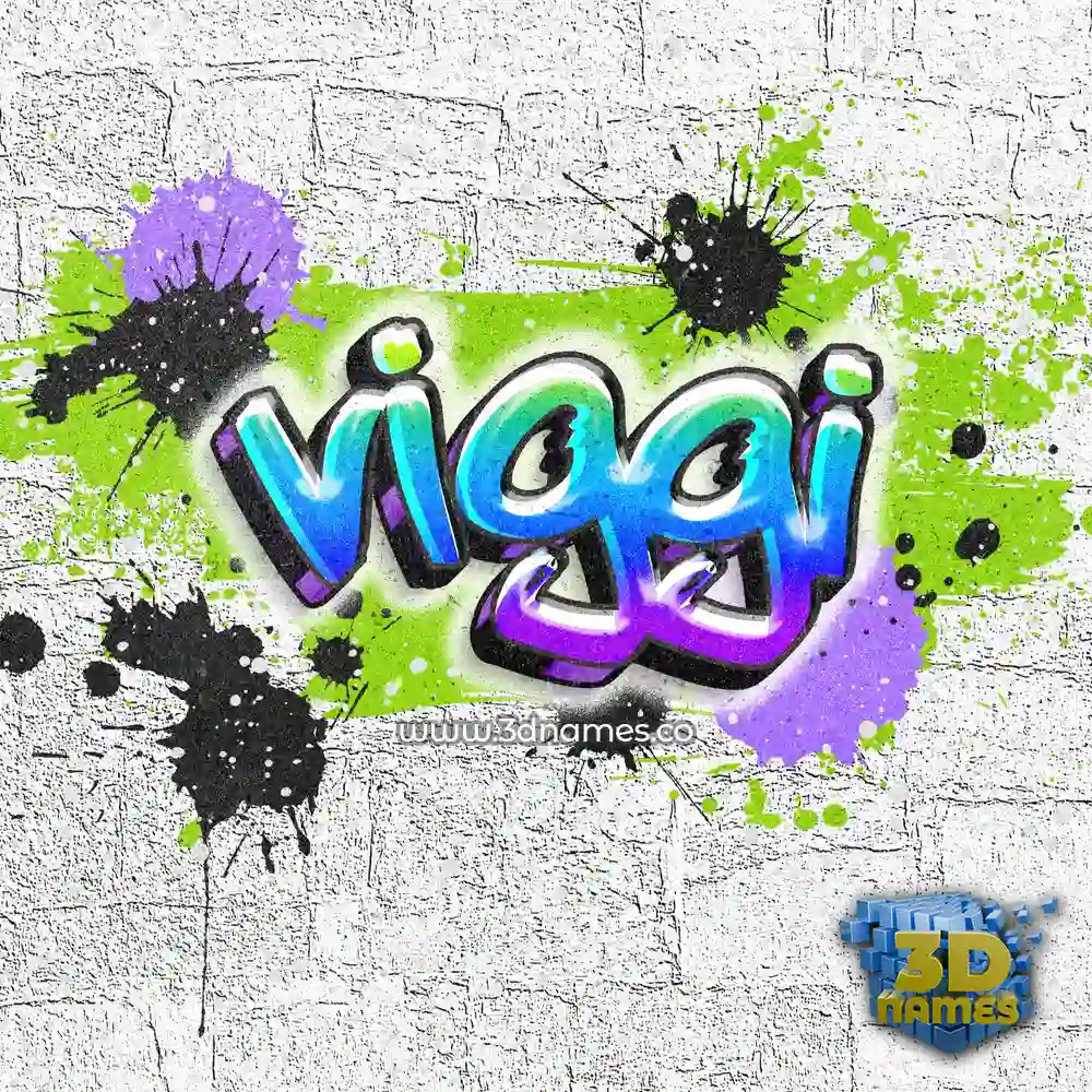 viggi in Graffiti Grunge style - 3D name wallpaper
