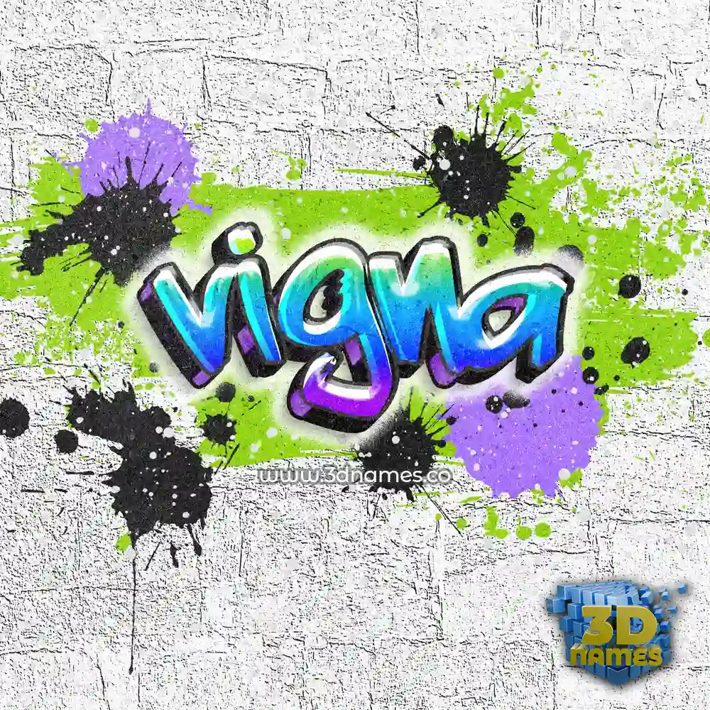 vigna in Graffiti Grunge style - 3D name wallpaper