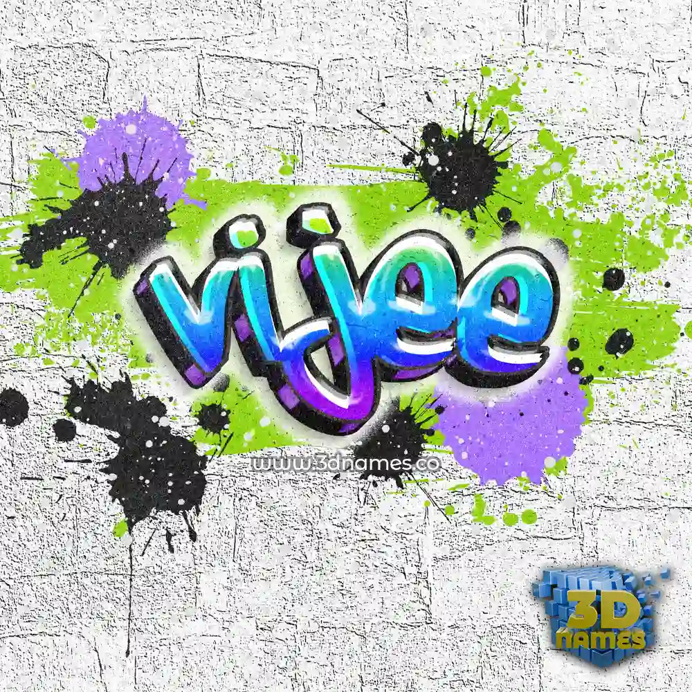 vijee in Graffiti Grunge style - 3D name wallpaper