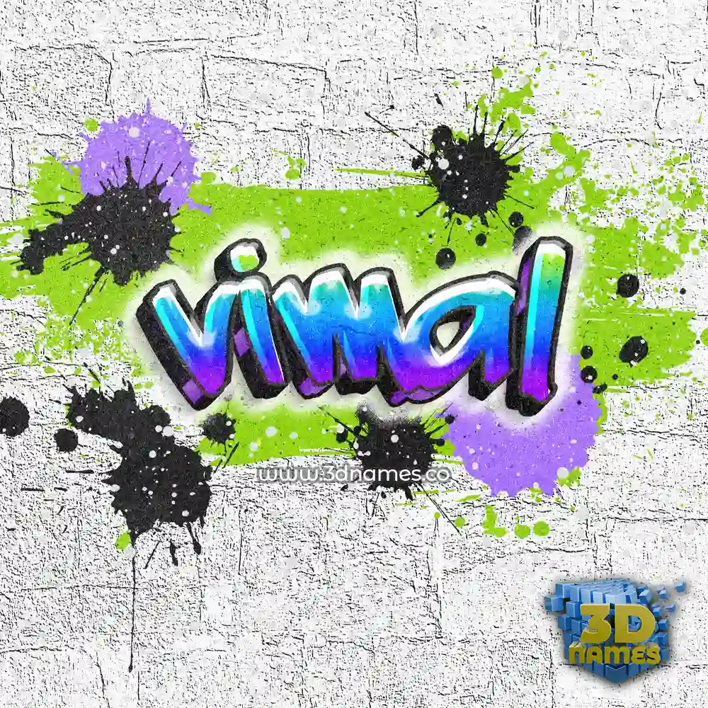 vimal in Graffiti Grunge style - 3D name wallpaper