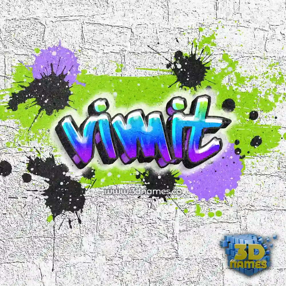 vimit in Graffiti Grunge style - 3D name wallpaper