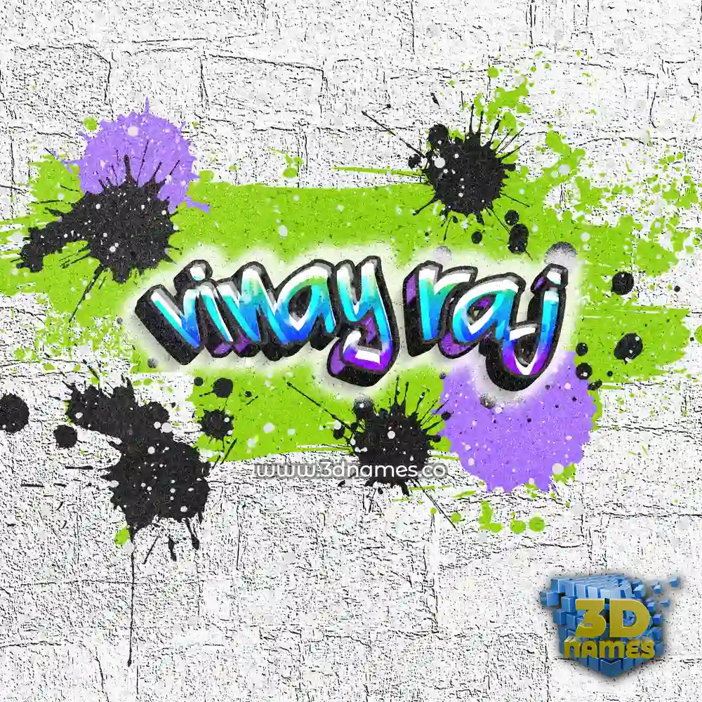 vinay raj in Graffiti Grunge style - 3D name wallpaper