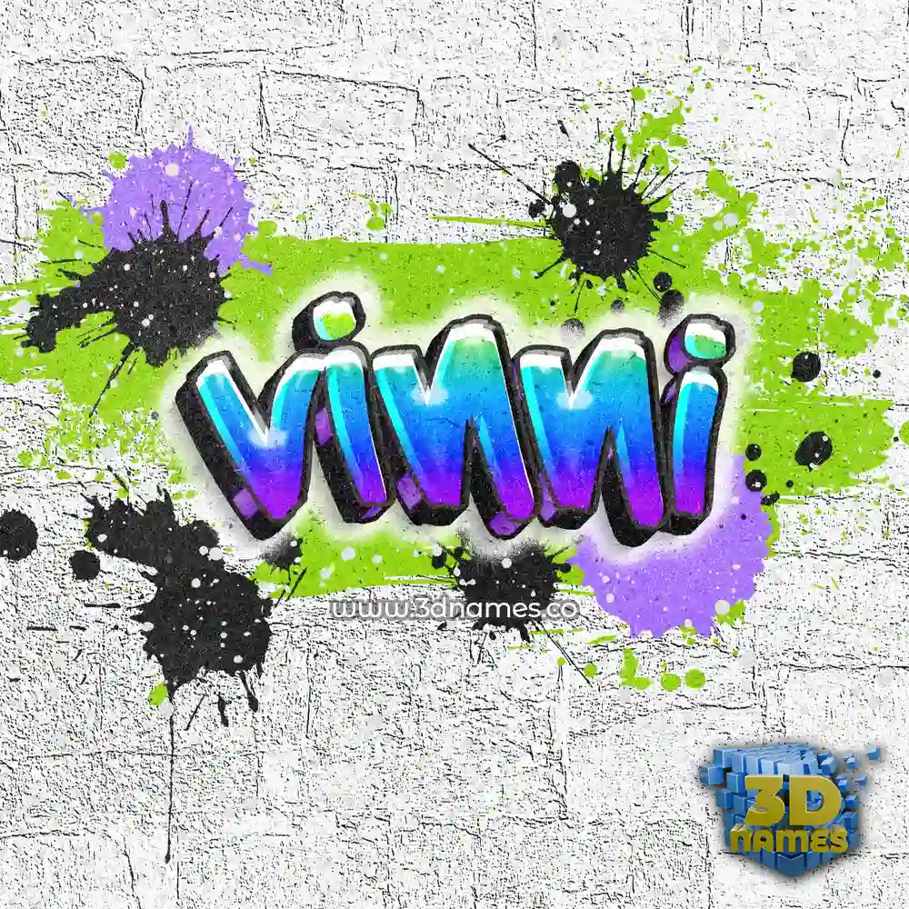 vinni in Graffiti Grunge style - 3D name wallpaper