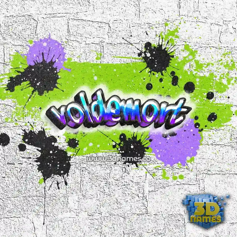 voldemort in Graffiti Grunge style - 3D name wallpaper