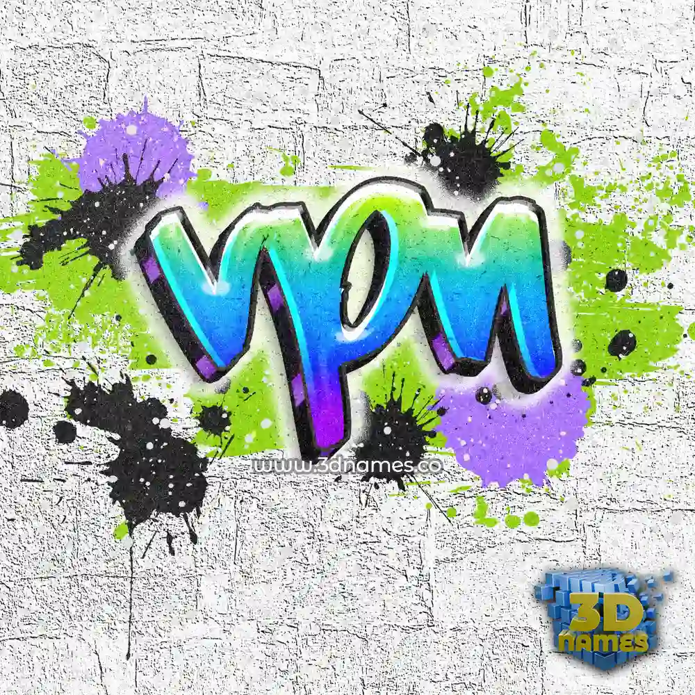 vpn in Graffiti Grunge style - 3D name wallpaper