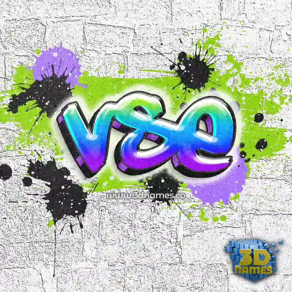 vse in Graffiti Grunge style - 3D name wallpaper