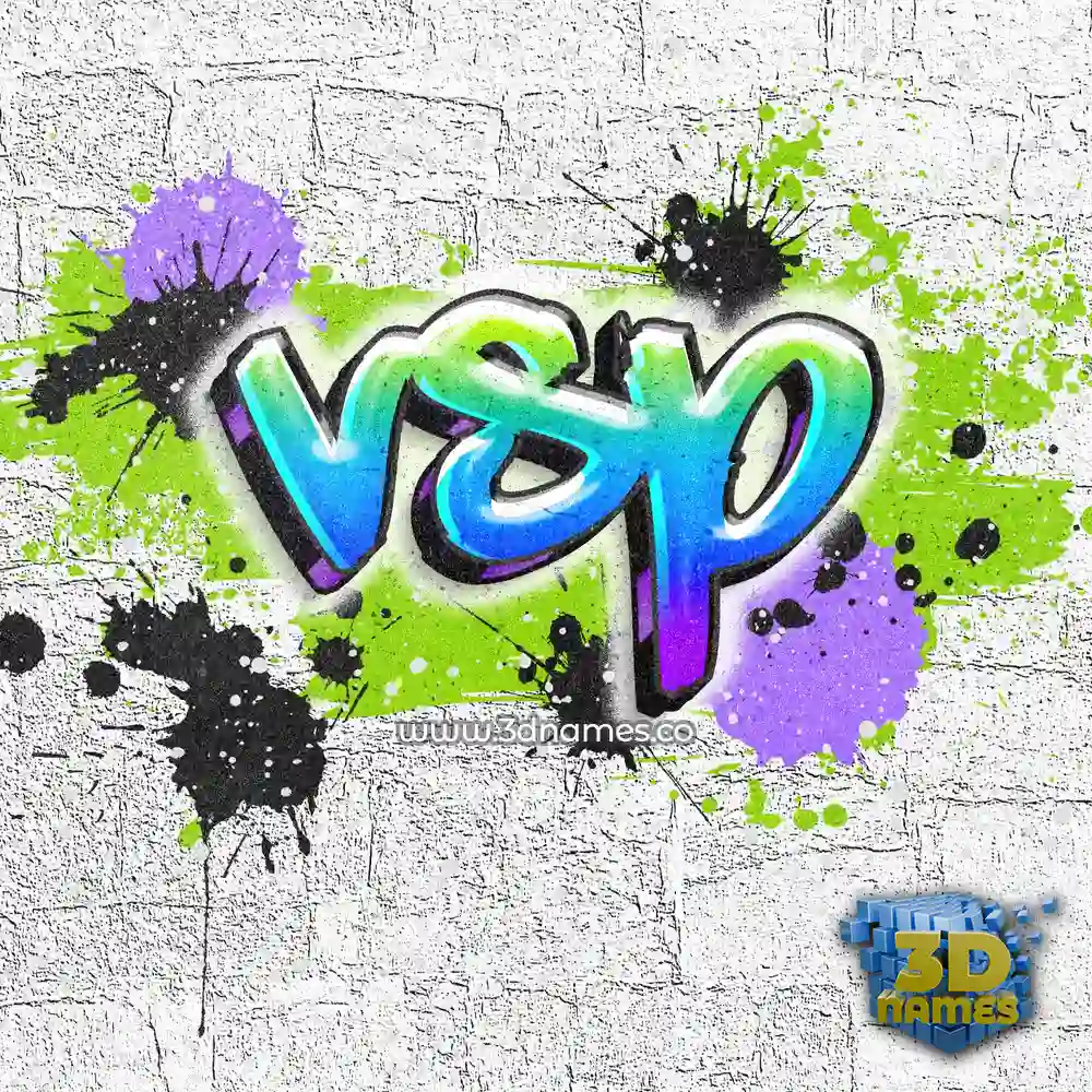 vsp in Graffiti Grunge style - 3D name wallpaper