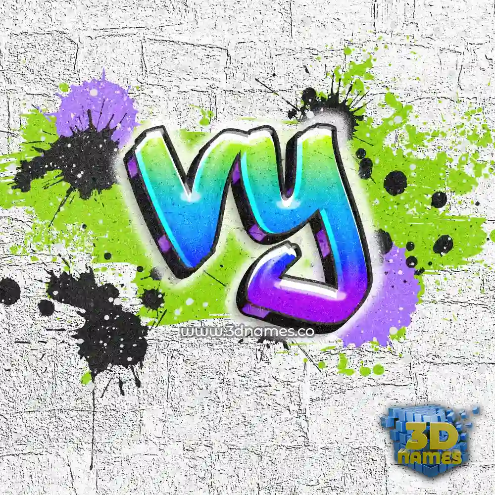 vy in Graffiti Grunge style - 3D name wallpaper