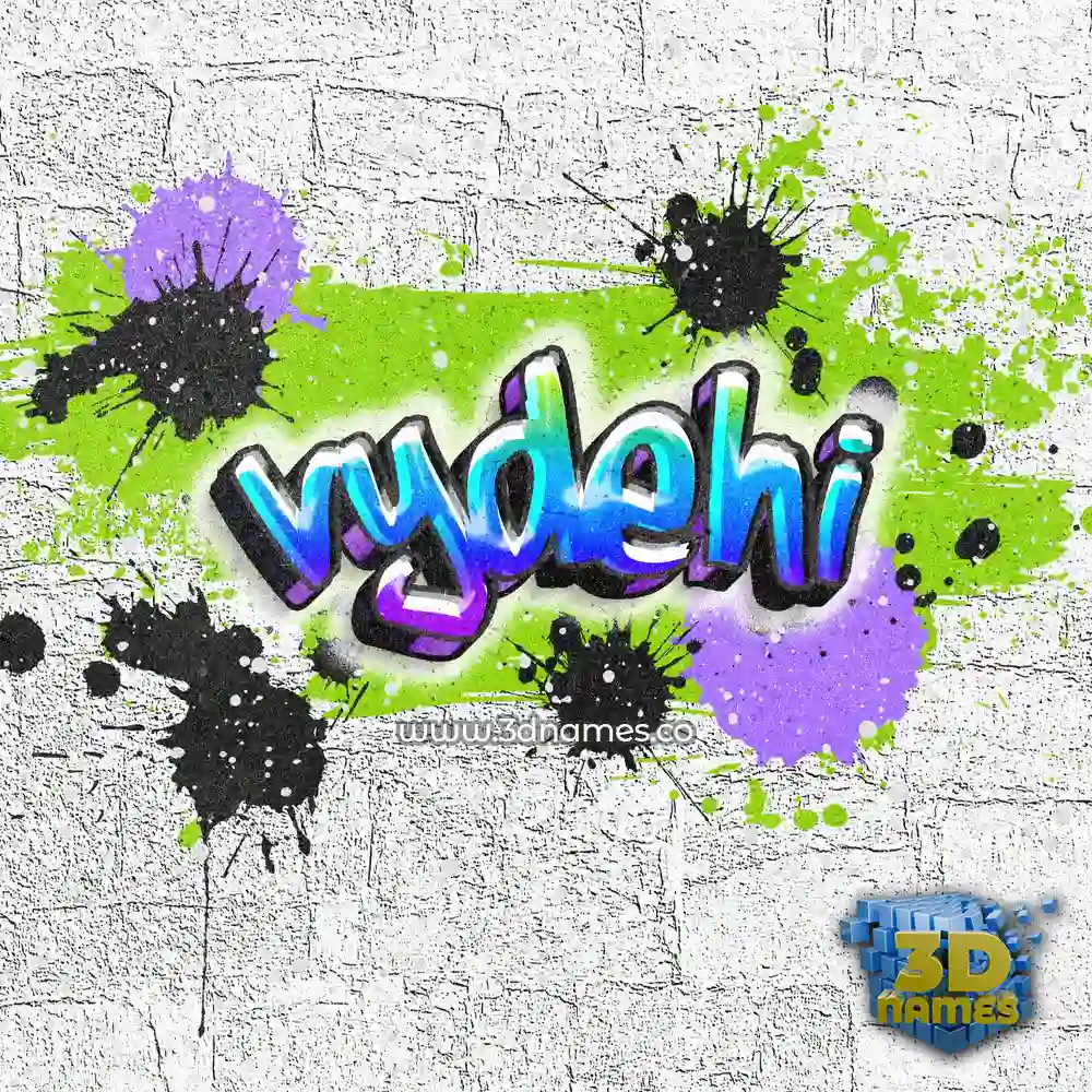 vydehi in Graffiti Grunge style - 3D name wallpaper
