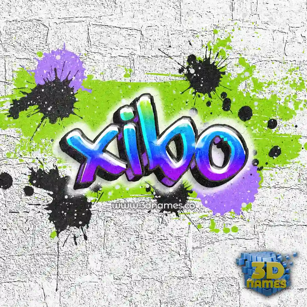 xibo in Graffiti Grunge style - 3D name wallpaper