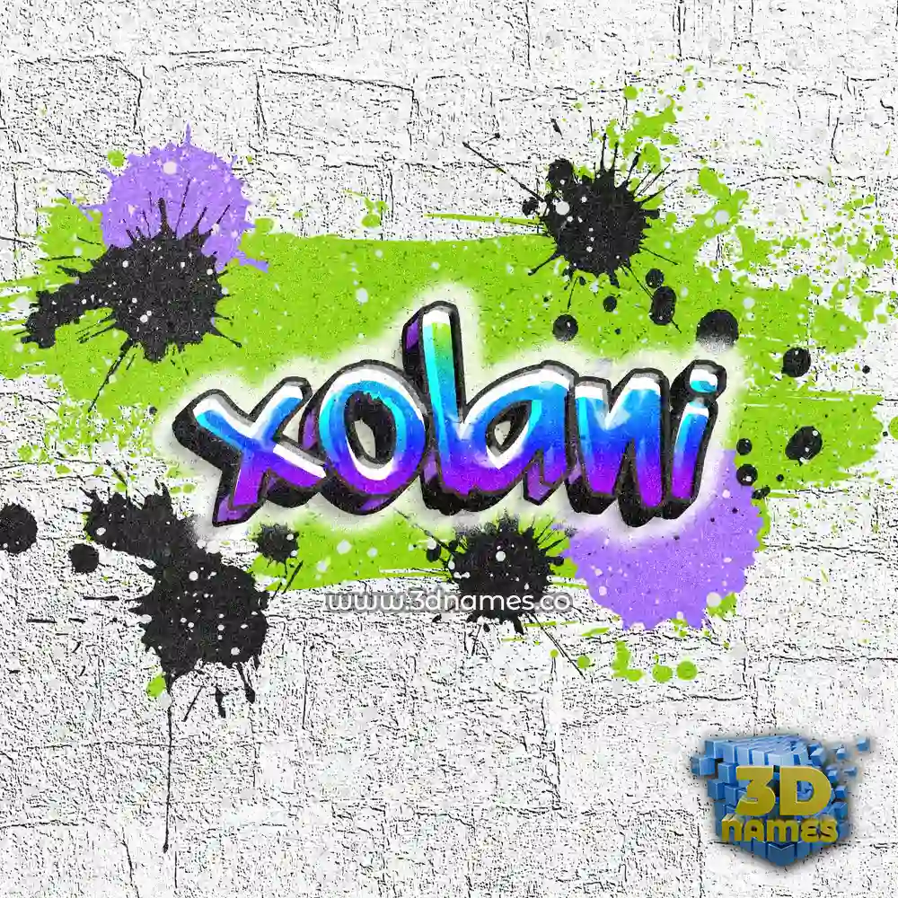 xolani in Graffiti Grunge style - 3D name wallpaper