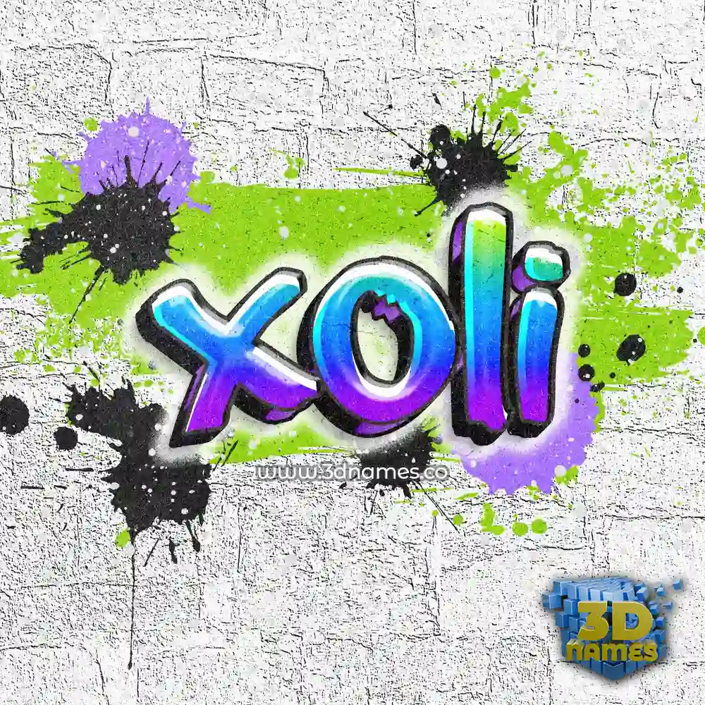xoli in Graffiti Grunge style - 3D name wallpaper