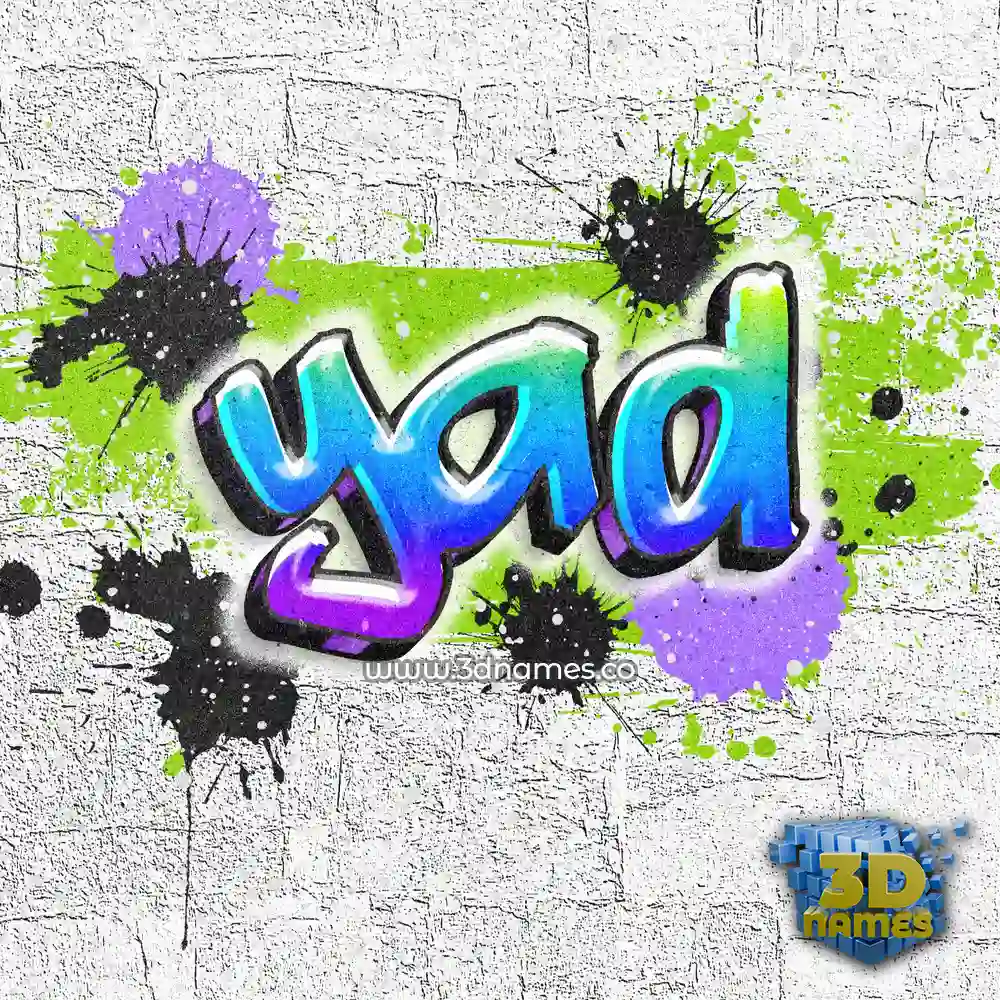 yad in Graffiti Grunge style - 3D name wallpaper