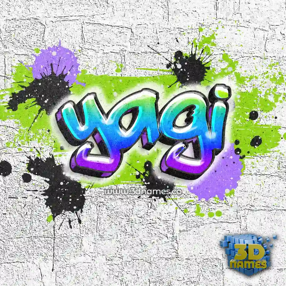 yagi in Graffiti Grunge style - 3D name wallpaper