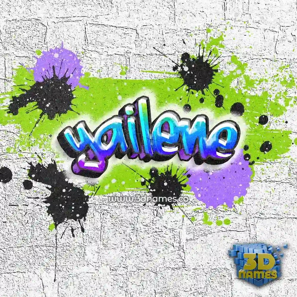yailene in Graffiti Grunge style - 3D name wallpaper