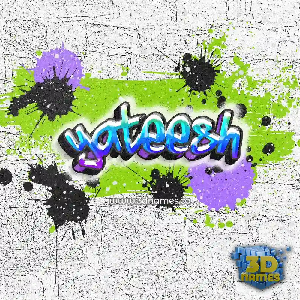 yateesh in Graffiti Grunge style - 3D name wallpaper