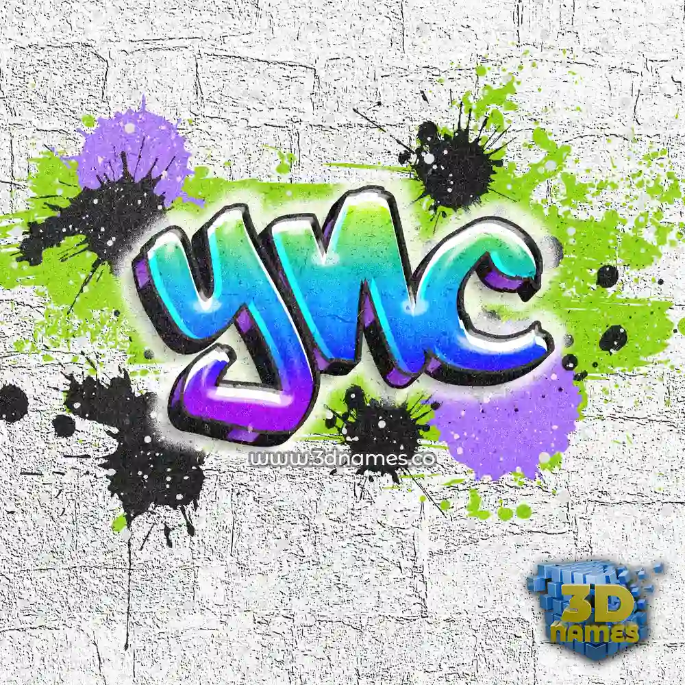 ync in Graffiti Grunge style - 3D name wallpaper