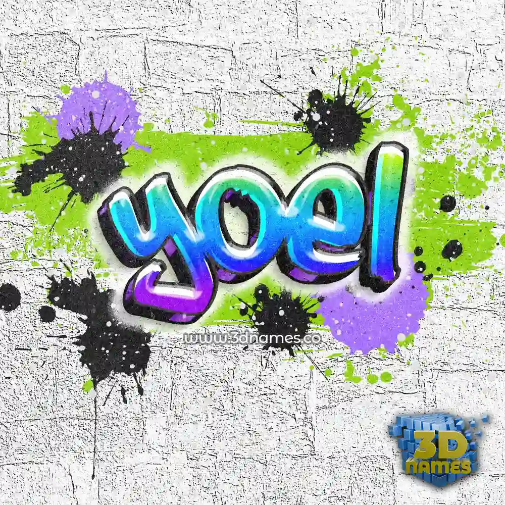 yoel in Graffiti Grunge style - 3D name wallpaper